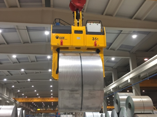 Teleskopické kliešte na zvitky plechov