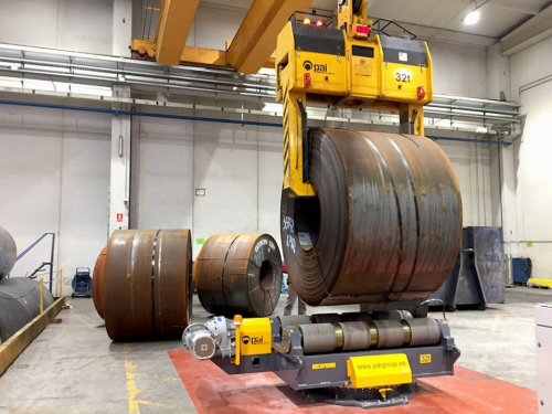 Teleskopické kliešte na zvitky plechov