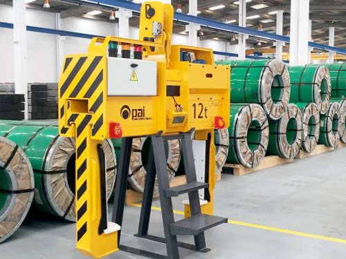 Teleskopické kliešte na zvitky plechov