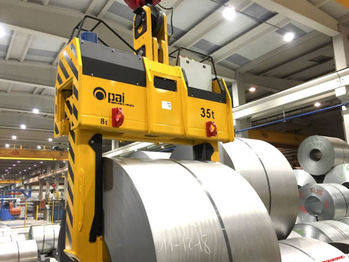 Teleskopické kliešte na zvitky plechov