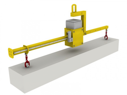Electromotive counterweight lifting beam