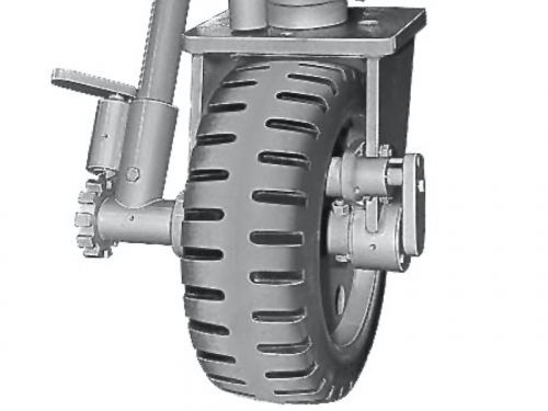Mobilný dielenský portálový žeriav | Conncept.cz<br>Mobilný dielenský portálový žeriav - bicykel s pneumatikou a rohatkovým pohonom