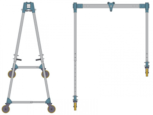 Mobilný dielenský portálový žeriav | Conncept.cz<br>Mobilný dielenský portálový žeriav | Conncept.cz