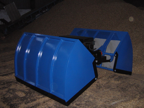 Lžícový hydraulický drapák<br />Drapáky pro manipulaci s kusovými nebo sypkými materiály o zrnitosti do 50 mm. Měrná hmotnost materiálu je 0,2 až 1 t/m3. Objem drapáků je 0,5 až 6 m3