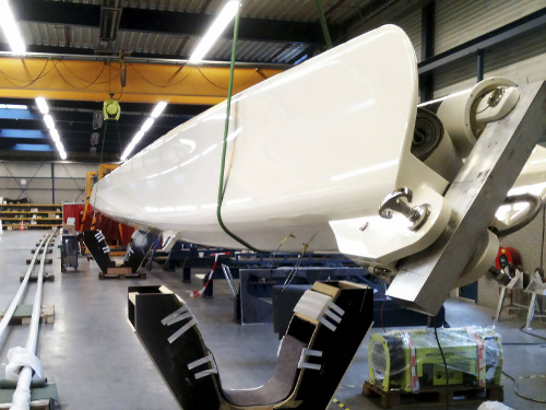 Elektromotorické kladky pro otáčení listu rotoru<br />Otáčení listu rotoru pomocí dvou kladek s elektromotoricky otáčenými kladkami