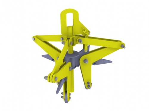 Conncept Machinery / Trojramenné kleště na svitky drátů<br />Kleště jsou vybaveny zubatou čelistí